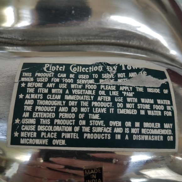 Relish Dish The Pintel Collection by Towle 14 x 8 - Picture 9 of 10